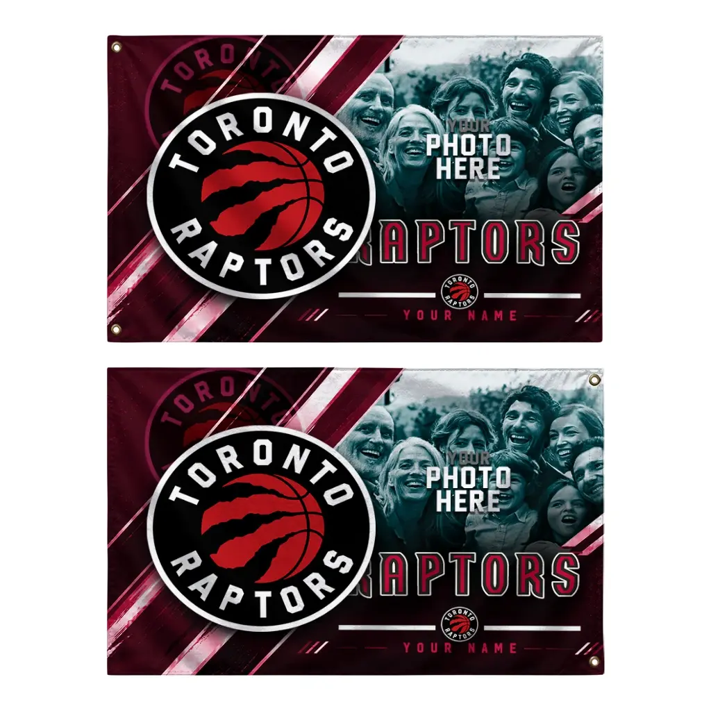 Toronto Raptors House Flag Personalized Diagonal Stripes Red Fashion Forward Toronto Raptors House Flag Personalized Diagonal Stripes Red Fashion Forward