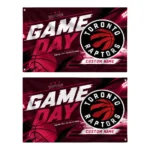 Toronto Raptors House Flag Personalized Energy Brushstrokes Red Best Selling