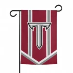 Troy Trojans Garden Flag Custom Chevron Stripes Red Best Selling