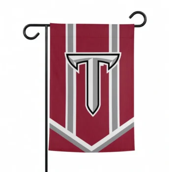 Troy Trojans Garden Flag Custom Chevron Stripes Red Best Selling