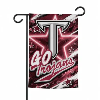 Troy Trojans Garden Flag Customized Glowing Star Red Best Selling