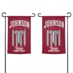 Troy Trojans Garden Flag Personalized Distressed Stripes Red Best Selling