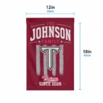 Troy Trojans Garden Flag Personalized Distressed Stripes Red Best Selling