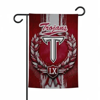 Troy Trojans Garden Flag Personalized Laurel Wreath Red Best Selling