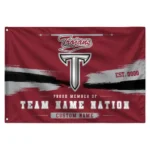 Troy Trojans House Flag Custom Brushed Streaks Red Best Selling