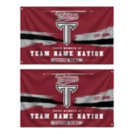 Troy Trojans House Flag Custom Brushed Streaks Red Best Selling