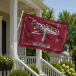 Troy Trojans House Flag Custom Ornate Border Red Best Selling