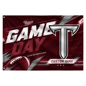 Troy Trojans House Flag Customized Action Streaks Red Best Selling