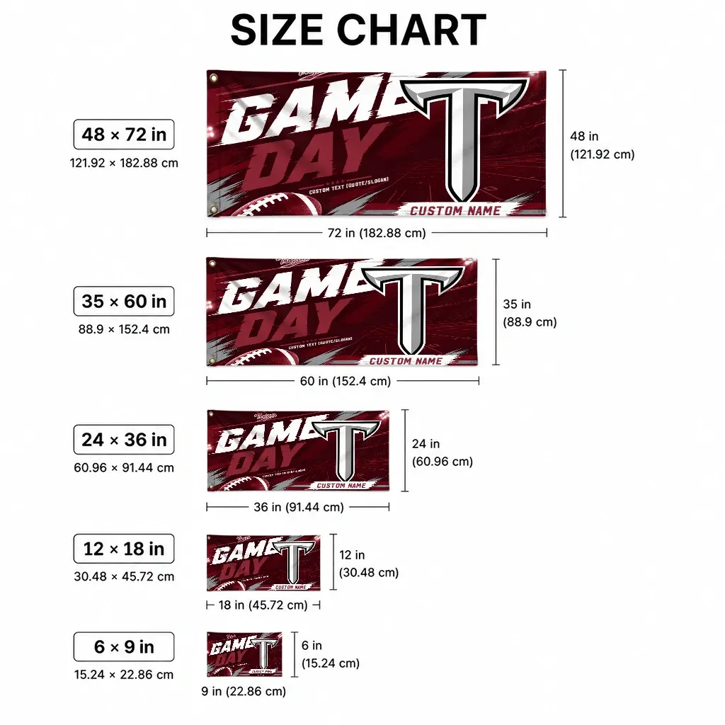 Troy Trojans House Flag Customized Action Streaks Red High Quality Troy Trojans House Flag Customized Action Streaks Red High Quality