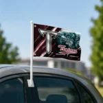 Troy Trojans House Flag Customized Diagonal Stripes Red Best Selling