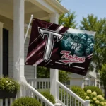 Troy Trojans House Flag Customized Diagonal Stripes Red Best Selling