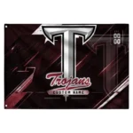Troy Trojans House Flag Personalized Speed Slashes Red Best Selling