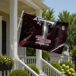 Troy Trojans House Flag Personalized Speed Slashes Red Best Selling