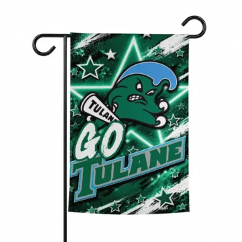 Tulane Green Wave Garden Flag Custom Glowing Star Green Best Selling