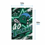 Tulane Green Wave Garden Flag Custom Glowing Star Green Best Selling