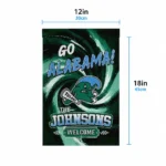 Tulane Green Wave Garden Flag Custom Swirl Vortex Green Best Selling