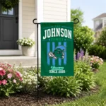 Tulane Green Wave Garden Flag Customized Distressed Stripes Green Best Selling
