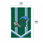 Tulane Green Wave Garden Flag Personalized Chevron Stripes Green Best Selling