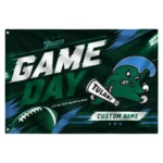 Tulane Green Wave House Flag Custom Action Streaks Green Best Selling