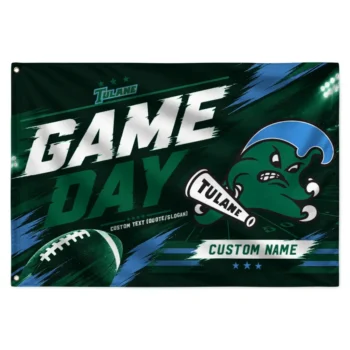 Tulane Green Wave House Flag Custom Action Streaks Green Best Selling