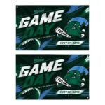 Tulane Green Wave House Flag Custom Action Streaks Green Best Selling
