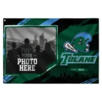 Tulane Green Wave House Flag Customized Framed Photo Green Black Best Selling