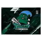 Tulane Green Wave House Flag Customized Speed Slashes Green Best Selling