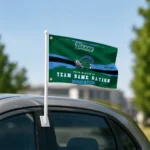 Tulane Green Wave House Flag Personalized Brushed Streaks Green Best Selling
