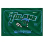 Tulane Green Wave House Flag Personalized Ornate Border Green Best Selling
