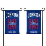 Tulsa Golden Hurricane Garden Flag Custom Distressed Stripes Blue Best Selling