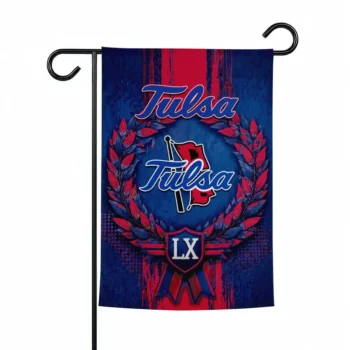 Tulsa Golden Hurricane Garden Flag Custom Laurel Wreath Blue Best Selling