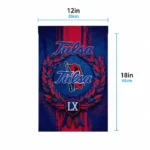 Tulsa Golden Hurricane Garden Flag Custom Laurel Wreath Blue Best Selling