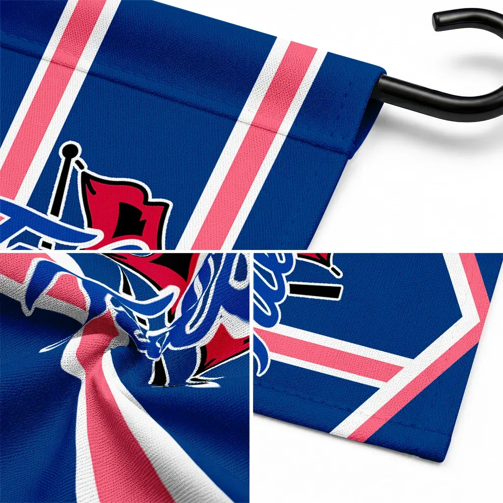 Tulsa Golden Hurricane Garden Flag Customized Chevron Stripes Blue Latest Model Tulsa Golden Hurricane Garden Flag Customized Chevron Stripes Blue Latest Model