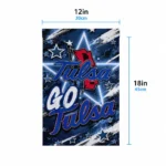 Tulsa Golden Hurricane Garden Flag Personalized Glowing Star Blue Best Selling