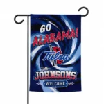 Tulsa Golden Hurricane Garden Flag Personalized Swirl Vortex Blue Best Selling