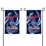 Tulsa Golden Hurricane Garden Flag Personalized Swirl Vortex Blue Best Selling
