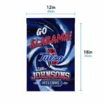 Tulsa Golden Hurricane Garden Flag Personalized Swirl Vortex Blue Best Selling