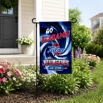 Tulsa Golden Hurricane Garden Flag Personalized Swirl Vortex Blue Best Selling