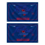 Tulsa Golden Hurricane House Flag Customized Ornate Border Blue Best Selling