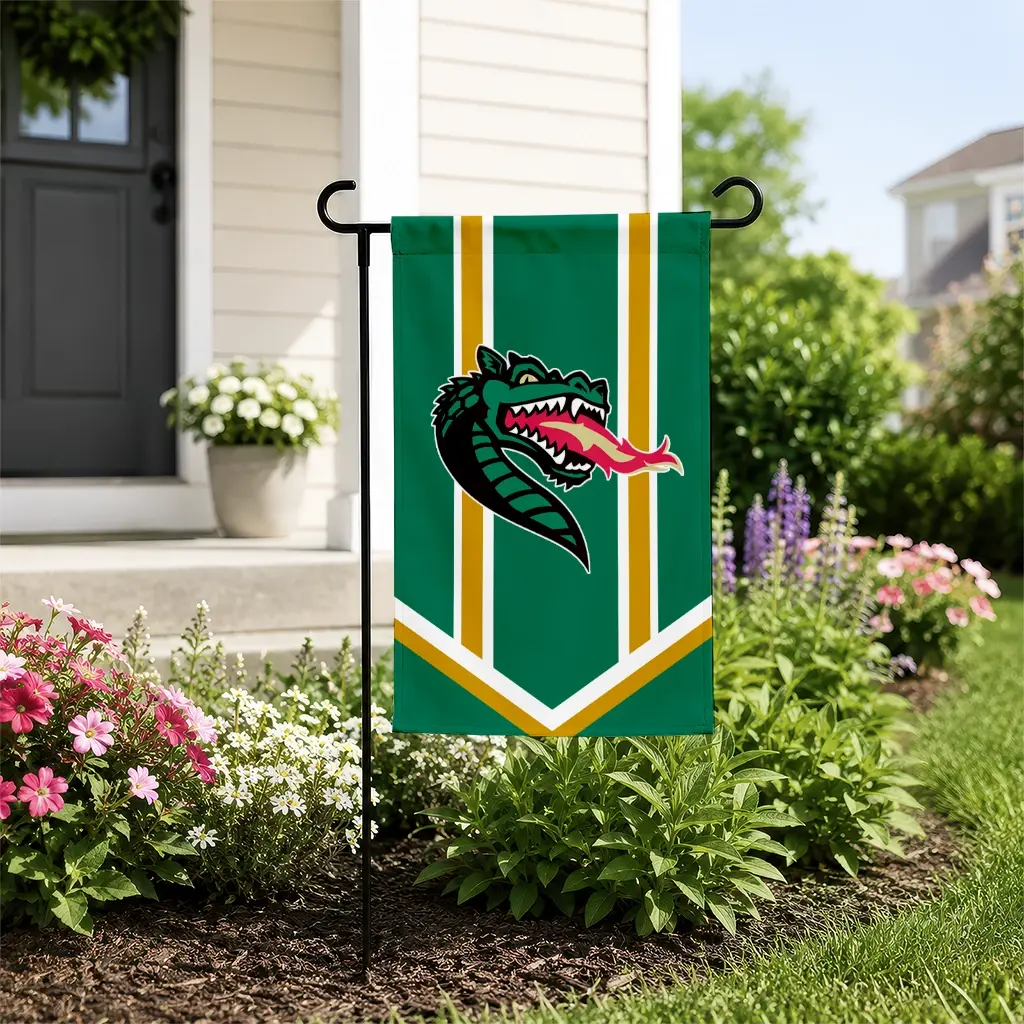Uab Blazers Garden Flag Custom Chevron Stripes Green New Arrival Uab Blazers Garden Flag Custom Chevron Stripes Green New Arrival