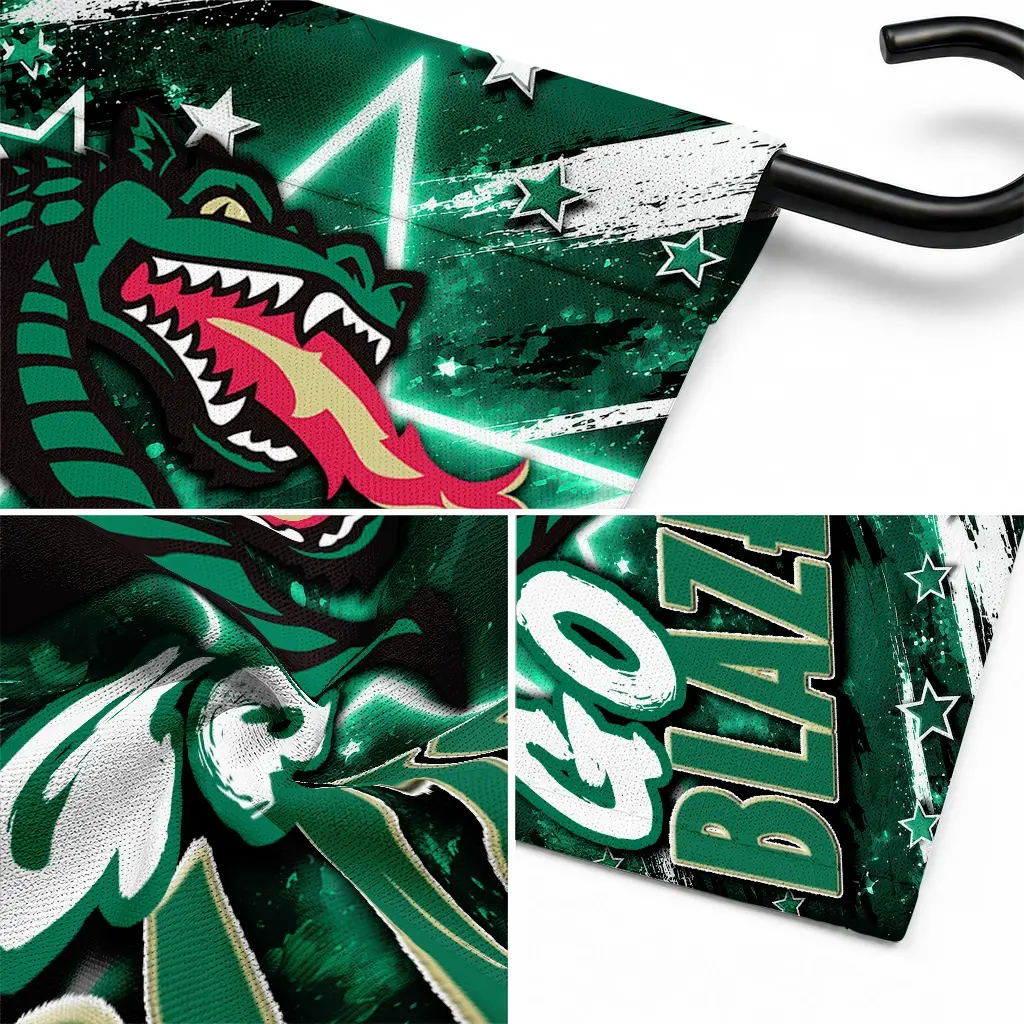 Uab Blazers Garden Flag Customized Glowing Star Green Latest Model Uab Blazers Garden Flag Customized Glowing Star Green Latest Model