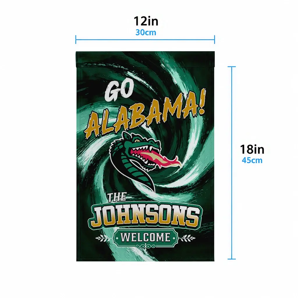 Uab Blazers Garden Flag Customized Swirl Vortex Green High Quality Uab Blazers Garden Flag Customized Swirl Vortex Green High Quality