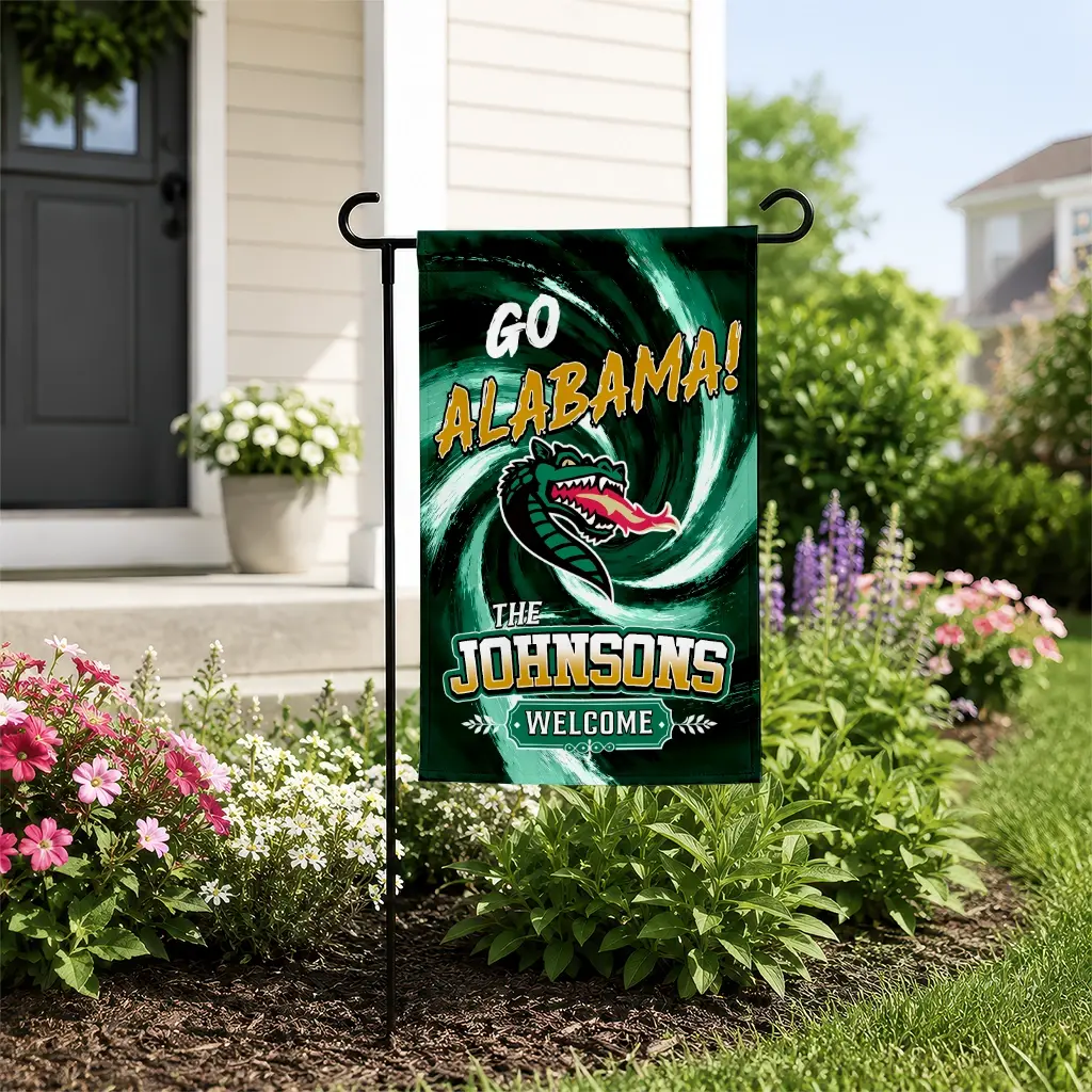 Uab Blazers Garden Flag Customized Swirl Vortex Green New Arrival Uab Blazers Garden Flag Customized Swirl Vortex Green New Arrival