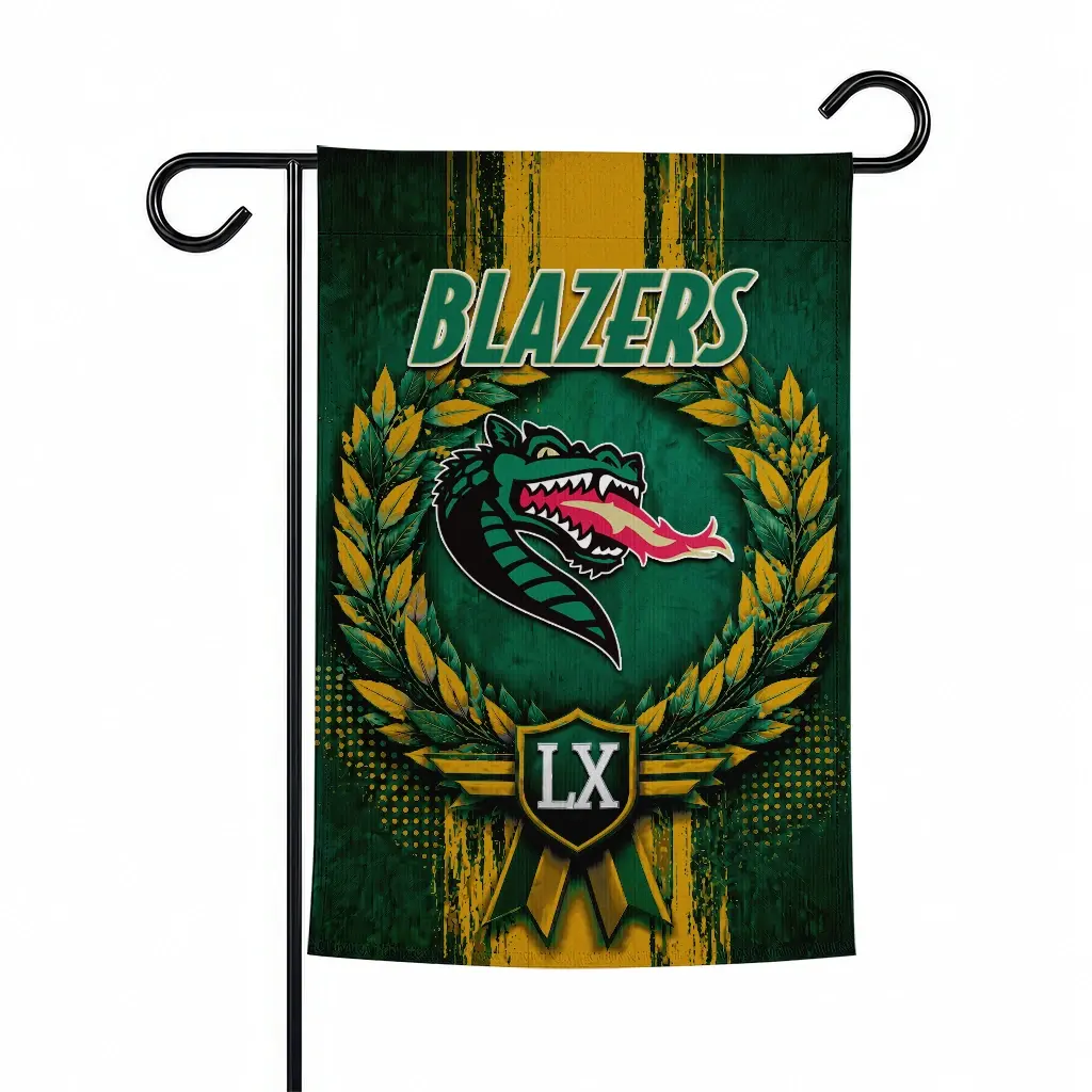 Uab Blazers Garden Flag Personalized Laurel Wreath Green Best Selling Uab Blazers Garden Flag Personalized Laurel Wreath Green Best Selling