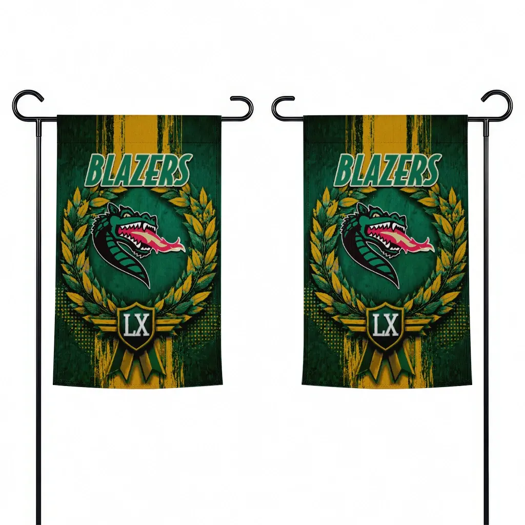 Uab Blazers Garden Flag Personalized Laurel Wreath Green Fashion Forward Uab Blazers Garden Flag Personalized Laurel Wreath Green Fashion Forward