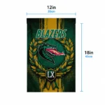 Uab Blazers Garden Flag Personalized Laurel Wreath Green Best Selling