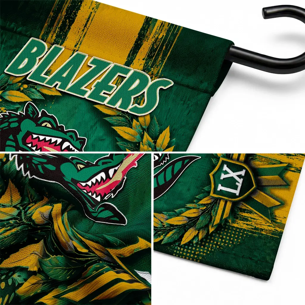 Uab Blazers Garden Flag Personalized Laurel Wreath Green Latest Model Uab Blazers Garden Flag Personalized Laurel Wreath Green Latest Model