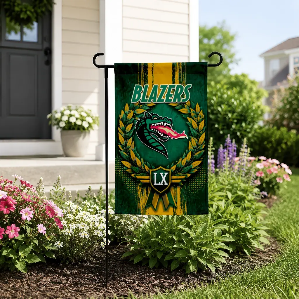 Uab Blazers Garden Flag Personalized Laurel Wreath Green New Arrival Uab Blazers Garden Flag Personalized Laurel Wreath Green New Arrival