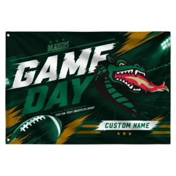 Uab Blazers House Flag Customized Action Streaks Green Best Selling