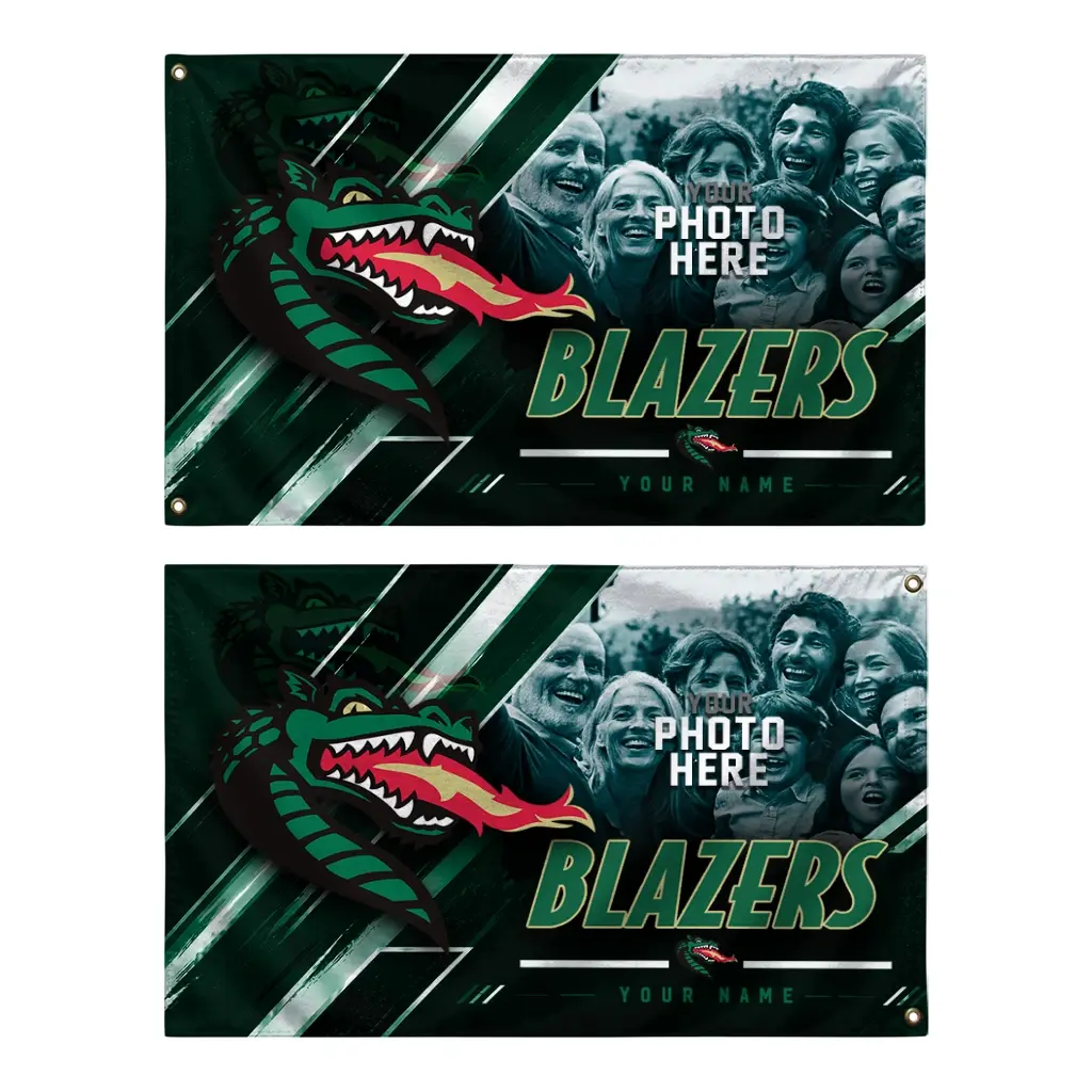 Uab Blazers House Flag Customized Diagonal Stripes Green Fashion Forward Uab Blazers House Flag Customized Diagonal Stripes Green Fashion Forward